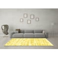 thumbnail image 3 of Ahgly Company Indoor Rectangle Solid Yellow Modern Area Rugs, 7' x 10', 3 of 4