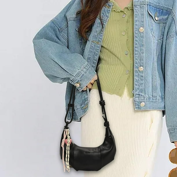 Bolso de hombro para mujer, versátil, informal, tipo bolsita para llevar en viajes, compras y desplazamientos.