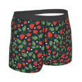 thumbnail image 3 of Daiia Strawberry Men's Underwear Boxer Briefs, Cotton Stretch Moisture-Wicking Underwear-X-Large, 3 of 9
