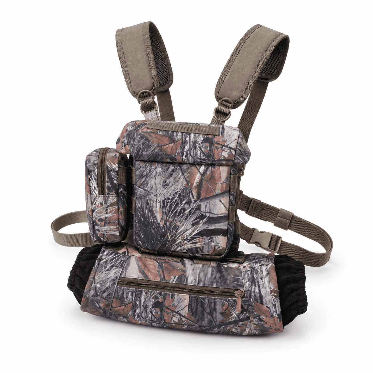 Waterproof Binoculars Harness With Rangefinder Pouch and Hand Warmer Pockets