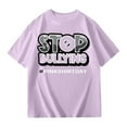 thumbnail image 5 of Teen Girls T Shirts Light Purple Printed Girls Short Sleeve Tops Trendy Toddler Summer Outfit Birthday Gifts for 150 Girls, 5 of 8