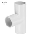 thumbnail image 3 of Uxcell 6Pcs Conduit Coupler T-Shaped Fittings Pipes Vinyl Tubing Pipe Connectors 20mm 3 Ways, 3 of 7