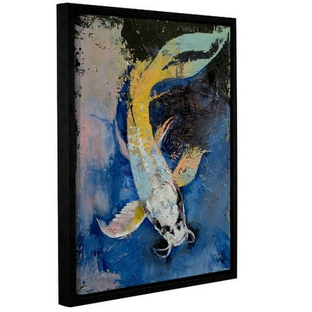 - ArtWall Dragon Koi by Michael Creese Framed Painting Print