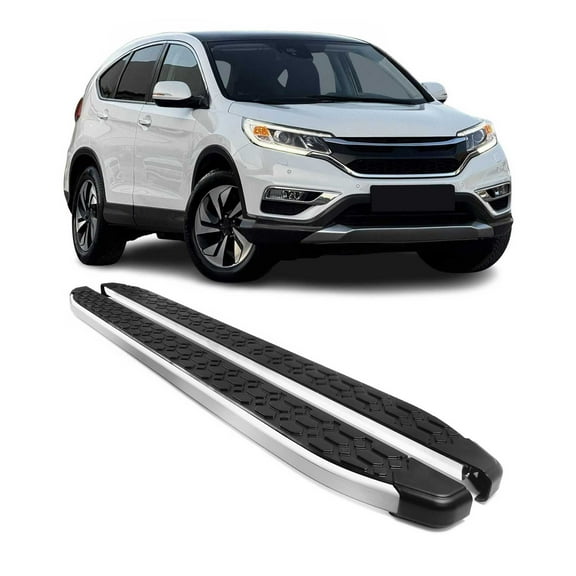 OMAC Honda CRV 2012-2016 Running Board Side Steps, Aluminum Black, 2 Pack