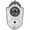 White, variant on Yajisi Halloween One-Eyed Doorbell Decoration Black Eyeball Prop with Spooky Sounds & Lights 7.1x4.3in