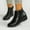 Black, variant on Women's Ankle Boots Flat Booties Casual Short Boots Comfortable Walking Boots For Women