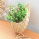 thumbnail image 3 of Hand Made Flower Planter Wall Hanging Wicker Rattam Basket Garden Vine Pot Plants Holder Garden Pots Wall Planter A, 3 of 5