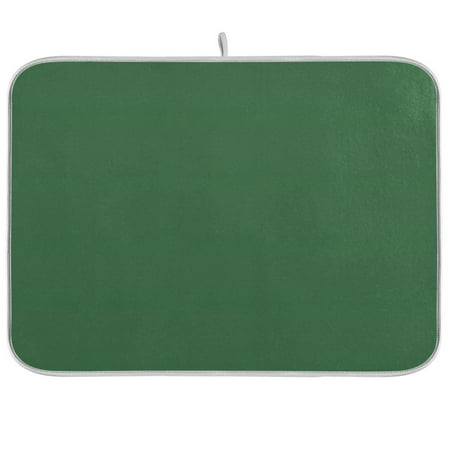 

joogoo Army Green Dish Drying Mat Kitchen Counter Absorbent Drying Pad 16x18 in Drainer Rack