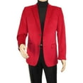 thumbnail image 2 of Men's Velvet Sports Coat Grammy Amy Award BASSIRI , LEONARDI J1042 Christmas Red, 2 of 9
