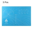 thumbnail image 3 of Corte Tapetes 8.7" x 5.9" Giratorio Tela Tapete Auto Recuperaci?n Doble Cara para Aficionados Bricolaje Artesan?a Creativo Dise?o Costura, Paquete de 3 Azul Unique Bargains esteras de corte artesanales, 3 of 6