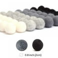 thumbnail image 1 of Wool Felt Balls (50 Pcs)0.8 Inch, Handmade Felted Small DIY Puff Ball for Felting and Garland, 1 of 6
