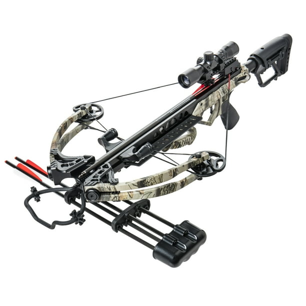 Karnage Apocalypse Crossbow Package Includes Arrows, Quiver, Detachable