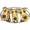 thumbnail image 3 of CafePress - Airedale Terrier Lover Women's Light Pajamas - Women's Short Sleeve Print T-Shirt and Pants Light Cotton Pajama Set, 3 of 7