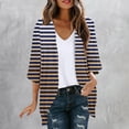 thumbnail image 2 of ameIAEA Womens 3/4 Sleeve Printed Casual Cardigan 2024 Fall Open Front Loose Cover Up Tops, 2 of 5