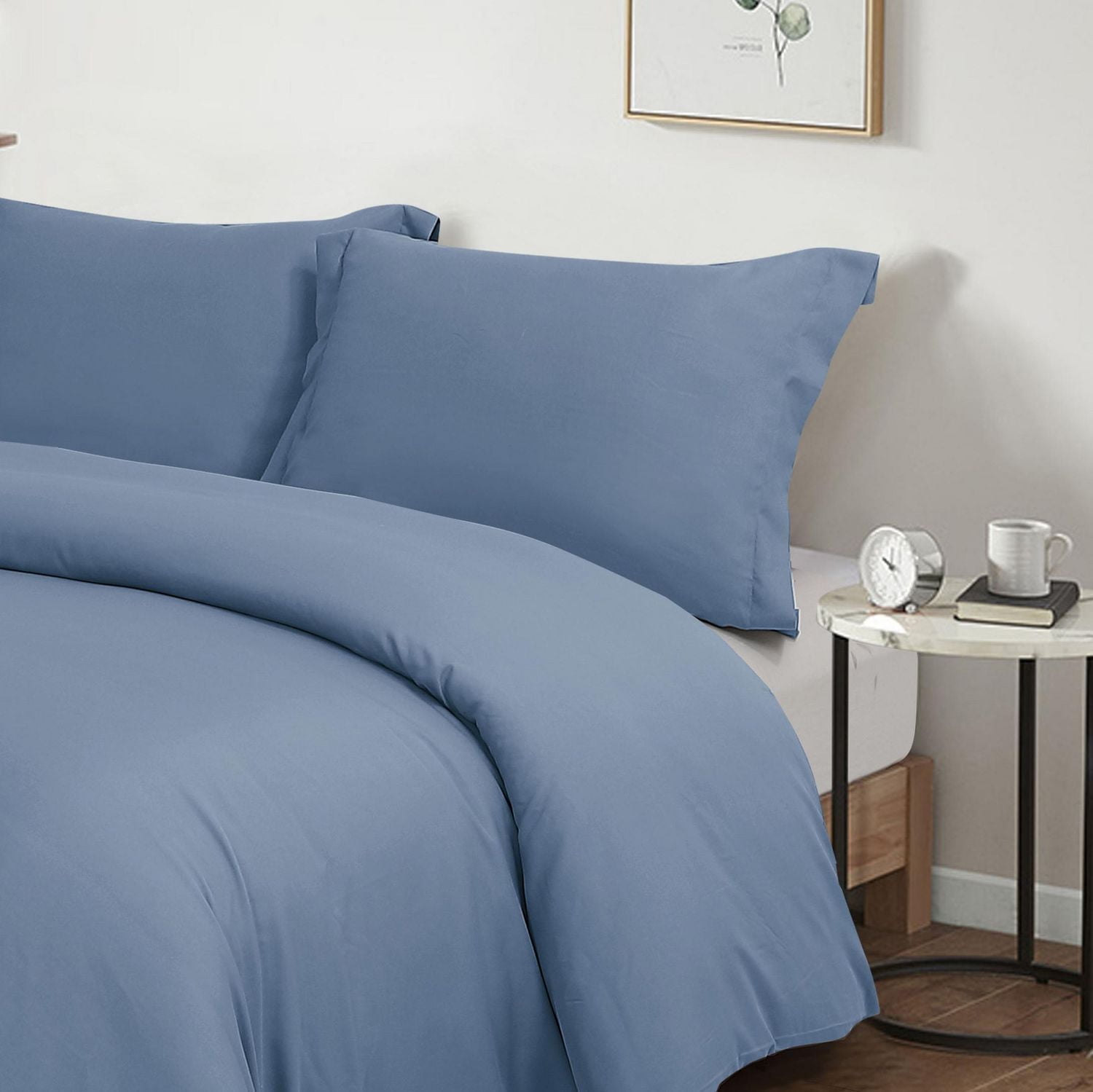 Ensemble de housse de couette unie ultradouce
