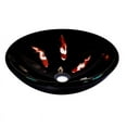 thumbnail image 4 of Novatto Fiche Glass Circular Vessel Bathroom Sink, 4 of 5