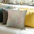 thumbnail image 3 of Autua Pillow Paisley Pastel Square for Car Couch Bedroom Home 12x12in, 3 of 5