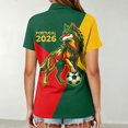 thumbnail image 4 of Women's Football Graphic T-Shirt, Women's Printed Short Sleeve Sports Top - Fashion Athletic Workout Shirt for Gym and Casual Wear for Soccer Tournament 2026 Yellow Size: 2XL, 4 of 5