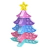 SHUWND 3D Stitchable Christmas Tree Silicone Push Bubble Fingertip Toys (Macaron)