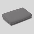thumbnail image 4 of 100% Cotton Percale Single Flat Bedsheet Cool & Crisp Twin Dark Gray by Color Sense, 4 of 13