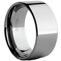 Metal Masters Tungsten Carbide Wide Wedding Band Mens Ring Comfort-Fit 12mm