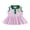 Pink, variant on BemeyourBBs Toddler Baby Girls Summer Dress Golf Outfits Striped Sleeveless Button Turn Down Collar Ruffle Dress