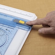 Acurit Technical Drawing Board - Portable Drafting Table with Multi-Tool Kit, Break-Resistant Plastic, Straight-Edge Lock Mechanism, Transparent Ruler, Protractor, Clamping Rail - 14.5x19.75