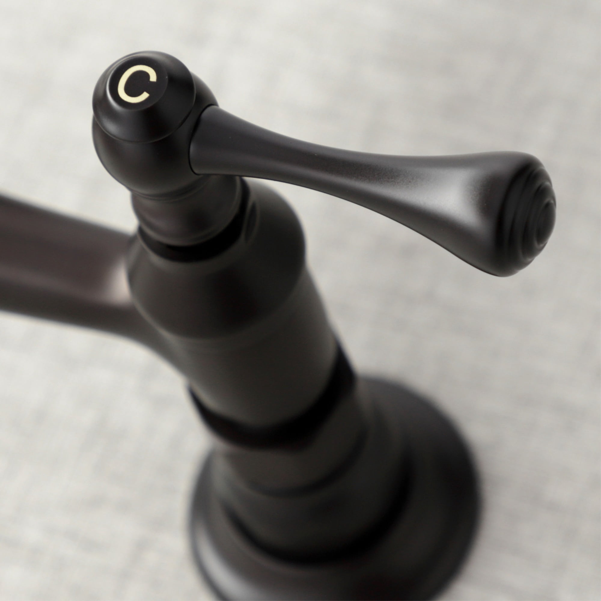 Kingston Brass KS3245BL Wall Mount Bathroom Faucet, Oil Rubbed Bronze