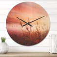 thumbnail image 2 of Designart 'Early Morning Mist With Foggy Land' Farmhouse Wood Wall Clock, 2 of 5