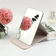 thumbnail image 4 of Handheld folding desktop small mirror PU portable makeup mirror, 4 of 5