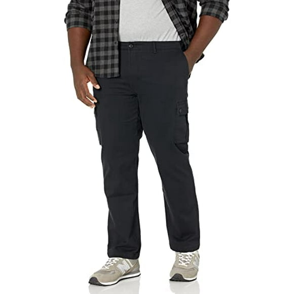 Men s Slim-Fit Stretch Cargo Pant, Black, 34W x 32L