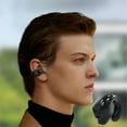 thumbnail image 5 of 5th Gen Wireless Bluetooth Earphones, Clip-On Sports Earbuds with Active Noise Cancelling, 30H Playtime, 5.3 Mini Design, Long Range, White/Black/Skin Tone, 5 of 6