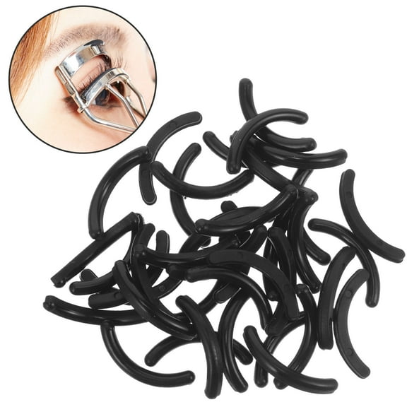 OULII 50Pcs Replacement Eyelash Curler Rubber Pads Black Soft Eco Friendly Silicone Cushions