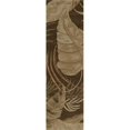 thumbnail image 1 of HomeRoots 352477 2 ft. 3 in. x 8 ft. Runner Wool Mocha Area Rug, 1 of 1