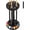 Black, variant on Pool Stick Holder Floor Stand - Round Billiard Cue Rack Pool Table Accessories Holds 8 Pool Cues, Wooden Freestanding Pool Cue Rack Billiards Table Stand for Game Room Billiard Room Decor