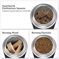 thumbnail image 2 of 7.5" Tabletop Fire Pit - Smokeless & Portable Mini Fire Bowl, Dual Fuel, 304 Stainless Steel with Carry Bag for Outdoor (Black), 2 of 8