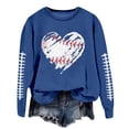 thumbnail image 5 of HUITKMM Chandails d'Automne pour Femmes Chandail à Manches Longues Col Rond Imprimé Football Chandail Décontracté pour Usage Quotidien et Activités Sportives Chemise Athlétique Douce et Confortable, 5 of 5