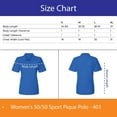thumbnail image 2 of Tultex Women's Sport Pique Polo Shirt, 50/50 Cotton/Poly Short Sleeve Collared Polo Shirts, Heather Charcoal S, 2 of 5