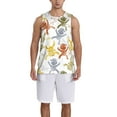 thumbnail image 4 of Gaeub Cartoon Monkey Men's Mesh Basketball Jersey, Quick-Drying Sleeveless Top S-4XL, Loose Muscle Tank Top -X-Large, 4 of 9