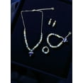 thumbnail image 2 of The Hope Collection | Lapis  Aquamarine Sterling Silver Cancer Charity Jewelry Set | Sterling Silver, 2 of 11