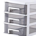 thumbnail image 4 of Estante de almacenamiento para organizador de maquillaje, organizador de maquillaje de gran capacidad, perfecto para mostradores y tocadores 3 niveles, 4 of 8