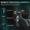 thumbnail image 5 of JONPONY Big and Tall 500LBS Gaming Chair, 3D Armrests Gamer Chair PU Leather with Footrest and Lumbar Support, Ergonomic Design, High Back Game Chair Support Long Sitting, White Computer Chair, 5 of 9
