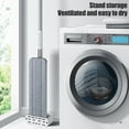 thumbnail image 5 of Microfibre Floor Mop,Flat Mop for Walls Cleaning,Dust Mops with 4 Washable Pads for Home,Long Handle,50",Gray, 5 of 8