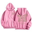 thumbnail image 3 of Jesus Loves You Hoodie Christian Faith Sweatshirts Gift for Women Men Oversized Long Sleeve Pullover Tops Y2K Streetwear, Pink, 3 of 5