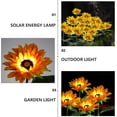 thumbnail image 2 of WORGEOUS 1pc Impermeable Forma de girasol Lámpara Césped Lámpara de energía solar Luz ambiental, 2 of 8