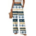 thumbnail image 2 of 2026 Women's Loose Fit Christmas Print Pajama Pants for Sleep and Casual Home Wear Comfy Long Wide Leg Lounge Pants, 2 of 5