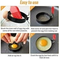 thumbnail image 3 of Stainless Steel Egg Rings, Round Breakfast Household Mold Tool Cooking, Non Stick Circle Shaper Egg Rings For Frying Meat Pie, Sandwiches, Egg Maker Molds Set (2/4 Pack), 3 of 7