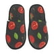 thumbnail image 1 of Fotbe Tomatoes1 Pantuflas Peludas para Mujer con Estampado, Zapatillas de Peluche, Zapatos de Invierno para Casa, Uso Interior y Exterior-Medium, 1 of 8