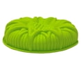 thumbnail image 3 of Smart Home 9" Silicone Sunflower Cake Pan Baking, Whisk & Scraper in Green, 3 of 7
