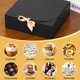 thumbnail image 3 of 10 Cajas de Regalo de Boda, 350gsm, Cajas de Regalo de Papel, con Bodas y Fiestas, Baby Shower, Halloween, Navidad, para Dulces/Aperitivos (Negro, 20x20x10cm), 3 of 4